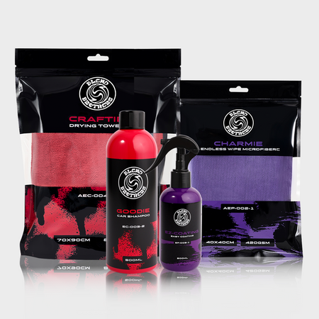 Zestaw EZ-COATING Easy Coating 200ml + GOODIE Car Shampoo 500ml + CHARMIE 1szt. + CRAFTIE 1szt.