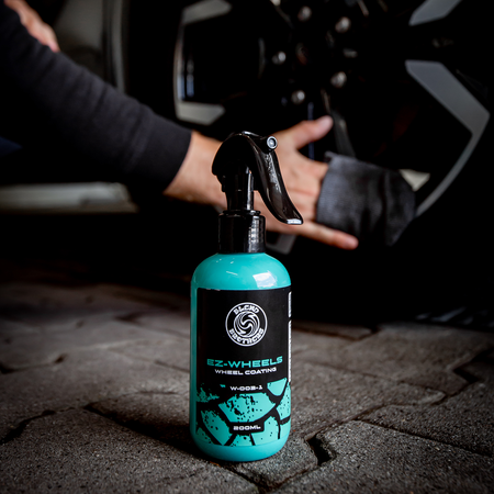 Zestaw EZ-WHEELS Wheel Coating 500ml + DOUBLE TROUBLE 2in1 Safe Wheel Cleaner & Wheel Shampoo 1l + GRIPPER 1szt. + CHARMIE 5szt.