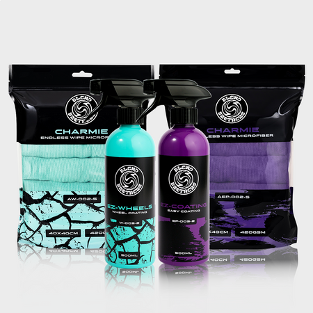 Zestaw EZ-COATING Easy Coating 500ml + EZ-WHEELS Wheel Coating 500ml + CHARMIE 10szt.